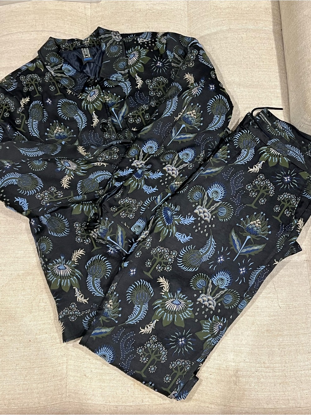 Scotch & Soda Floral-Print Jacket and Pant Set